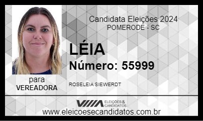 Candidato LÉIA 2024 - POMERODE - Eleições