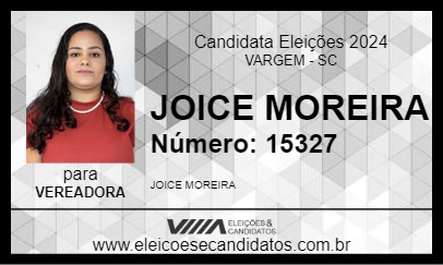 Candidato JOICE MOREIRA 2024 - VARGEM - Eleições