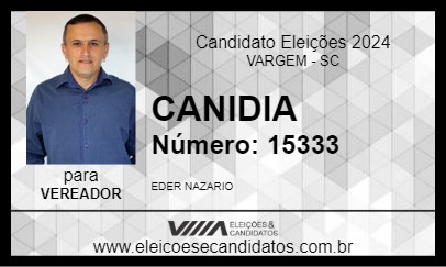 Candidato CANIDIA 2024 - VARGEM - Eleições