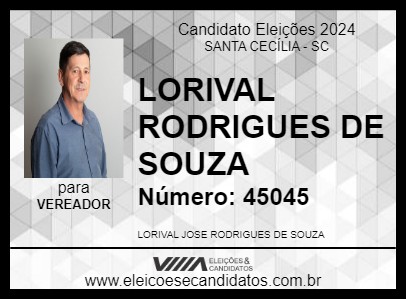 Candidato NEGO 2024 - SANTA CECÍLIA - Eleições