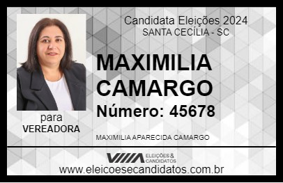 Candidato NEGA 2024 - SANTA CECÍLIA - Eleições