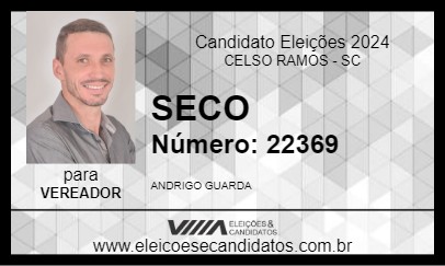 Candidato SECO 2024 - CELSO RAMOS - Eleições