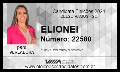 Candidato ELIONEI 2024 - CELSO RAMOS - Eleições