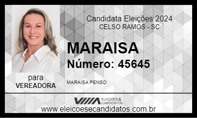 Candidato MARAISA 2024 - CELSO RAMOS - Eleições