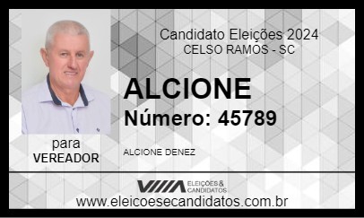 Candidato ALCIONE 2024 - CELSO RAMOS - Eleições