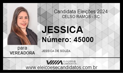 Candidato JESSICA 2024 - CELSO RAMOS - Eleições