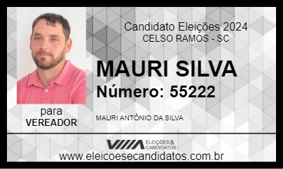 Candidato MAURI SILVA 2024 - CELSO RAMOS - Eleições