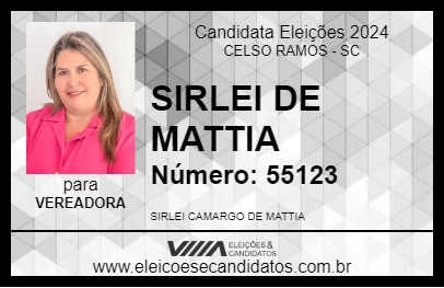 Candidato SIRLEI DE MATTIA 2024 - CELSO RAMOS - Eleições