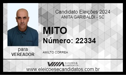 Candidato MITO 2024 - ANITA GARIBALDI - Eleições