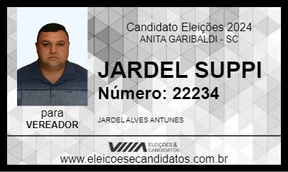 Candidato JARDEL SUPPI 2024 - ANITA GARIBALDI - Eleições