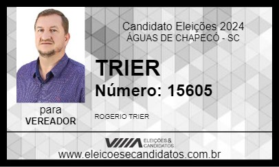 Candidato TRIER 2024 - ÁGUAS DE CHAPECÓ - Eleições