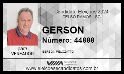 Candidato GERSON 2024 - CELSO RAMOS - Eleições