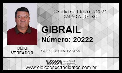 Candidato GIBRAIL 2024 - CAPÃO ALTO - Eleições