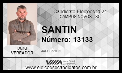 Candidato SANTIN 2024 - CAMPOS NOVOS - Eleições