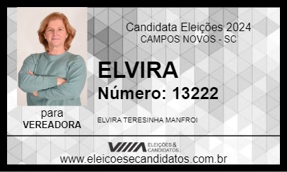 Candidato ELVIRA 2024 - CAMPOS NOVOS - Eleições