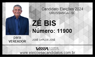 Candidato ZÉ BIS 2024 - URUSSANGA - Eleições