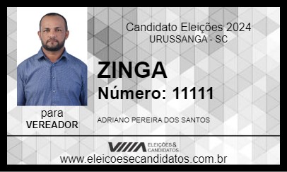 Candidato ZINGA 2024 - URUSSANGA - Eleições