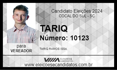 Candidato TARIQ 2024 - COCAL DO SUL - Eleições