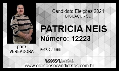 Candidato PATRICIA NEIS 2024 - BIGUAÇU - Eleições