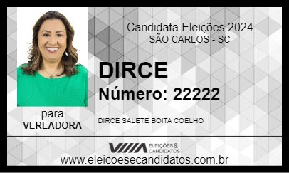 Candidato DIRCE 2024 - SÃO CARLOS - Eleições