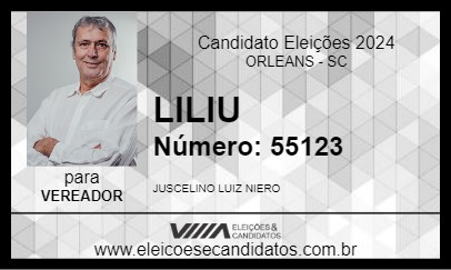 Candidato LILIU 2024 - ORLEANS - Eleições