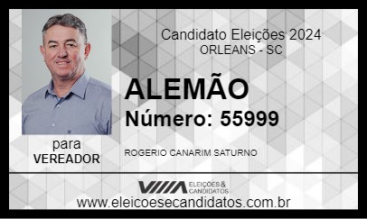 Candidato ALEMÃO 2024 - ORLEANS - Eleições