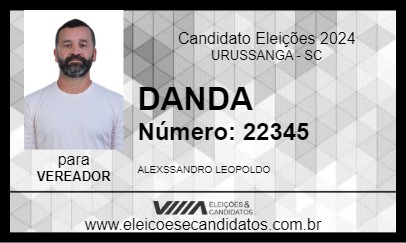 Candidato DANDA 2024 - URUSSANGA - Eleições