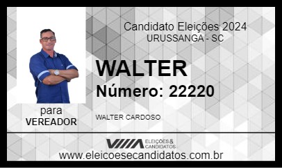 Candidato WALTER 2024 - URUSSANGA - Eleições