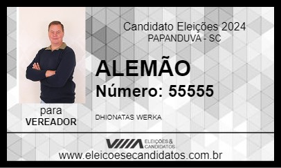 Candidato ALEMÃO 2024 - PAPANDUVA - Eleições