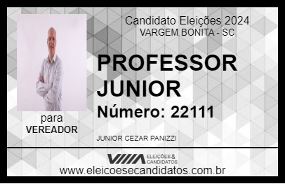 Candidato PROFESSOR JUNIOR 2024 - VARGEM BONITA - Eleições