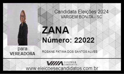 Candidato ZANA 2024 - VARGEM BONITA - Eleições