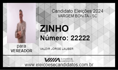 Candidato ZINHO 2024 - VARGEM BONITA - Eleições