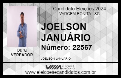 Candidato JOELSON JANUÁRIO 2024 - VARGEM BONITA - Eleições