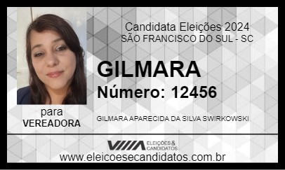 Candidato GILMARA 2024 - SÃO FRANCISCO DO SUL - Eleições