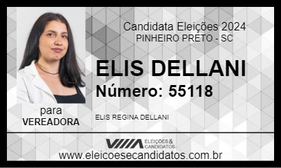 Candidato ELIS DELLANI 2024 - PINHEIRO PRETO - Eleições