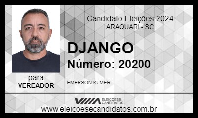 Candidato DJANGO 2024 - ARAQUARI - Eleições