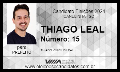 Candidato THIAGO LEAL 2024 - CANELINHA - Eleições