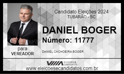 Candidato DANIEL BOGER 2024 - TUBARÃO - Eleições