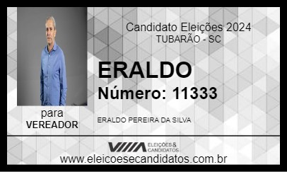 Candidato ERALDO 2024 - TUBARÃO - Eleições