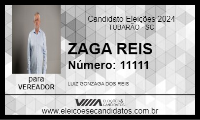 Candidato ZAGA REIS 2024 - TUBARÃO - Eleições