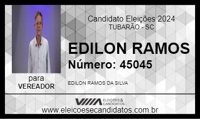 Candidato EDILON RAMOS 2024 - TUBARÃO - Eleições