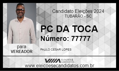 Candidato PC DA TOCA 2024 - TUBARÃO - Eleições