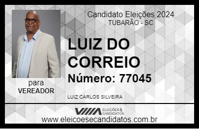 Candidato LUIZ CARTEIRO 2024 - TUBARÃO - Eleições