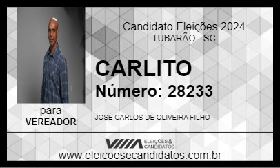 Candidato CARLITO 2024 - TUBARÃO - Eleições