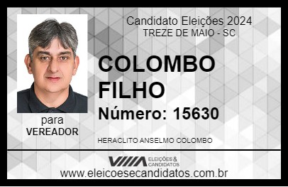 Candidato COLOMBO FILHO 2024 - TREZE DE MAIO - Eleições