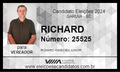 Candidato RICHARD 2024 - GARUVA - Eleições