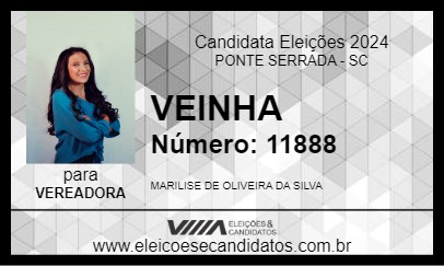 Candidato VEINHA 2024 - PONTE SERRADA - Eleições