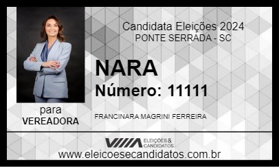 Candidato NARA 2024 - PONTE SERRADA - Eleições