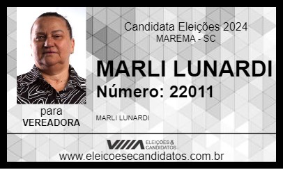 Candidato MARLI LUNARDI 2024 - MAREMA - Eleições