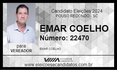 Candidato EMAR COELHO  2024 - POUSO REDONDO - Eleições